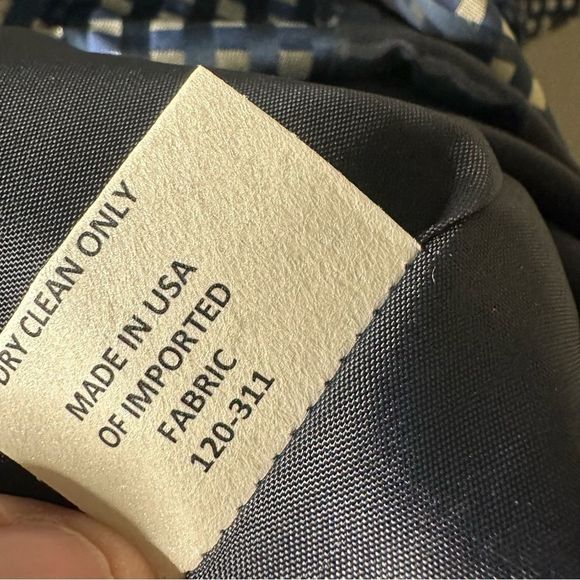 Sara Campbell Navy and White Checkered Midi Dress - Picture 13 of 13